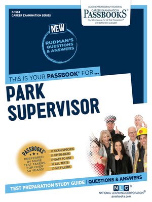 cover image of Park Supervisor (I)